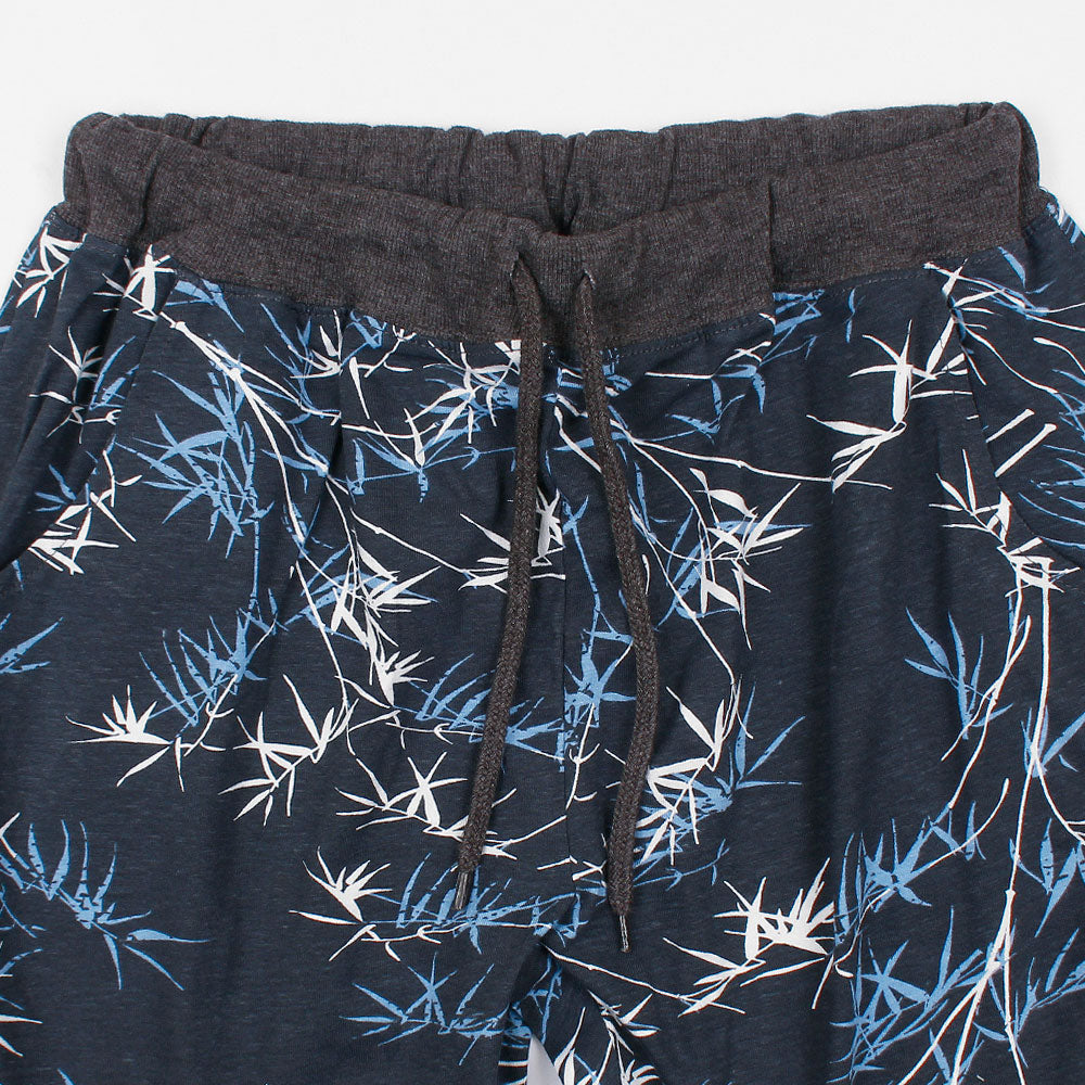 XAYWEAR Navy Floral Printed Trouser For Women