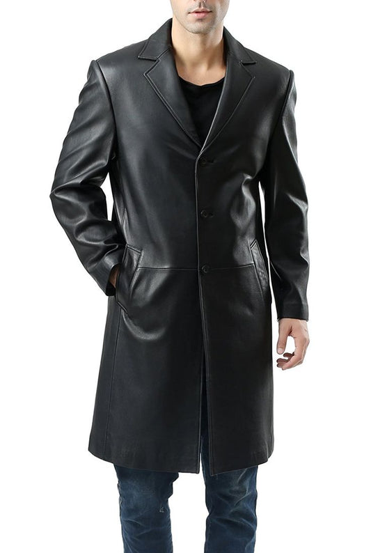 XAYWEAR New Zealand Lambskin Leather Coat for Men