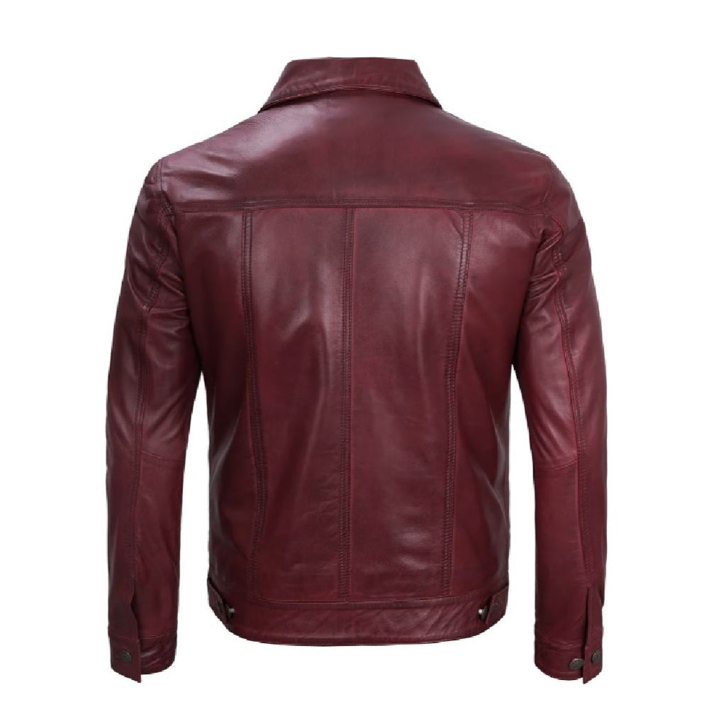 XAYWEAR Four Pocket Leather Jacket for Men