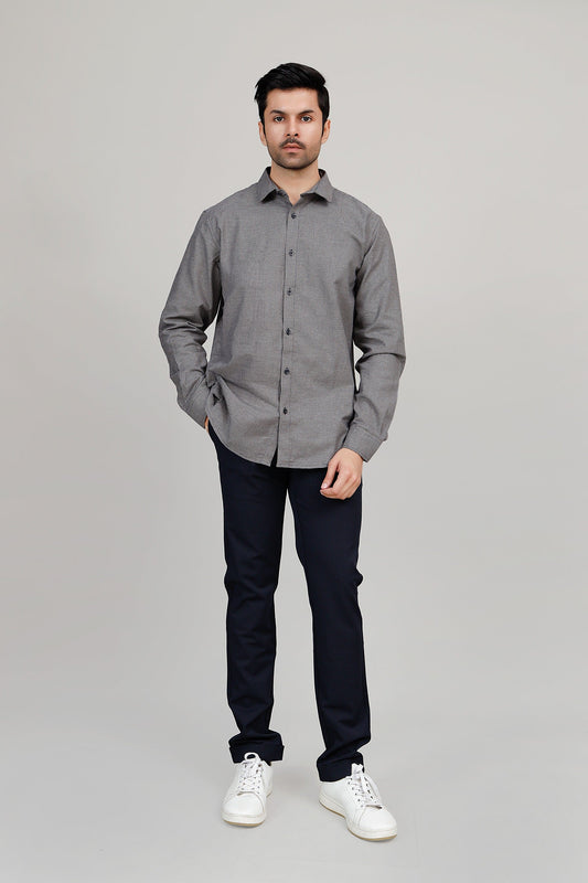 XAYWEAR Grey Casual Shirt