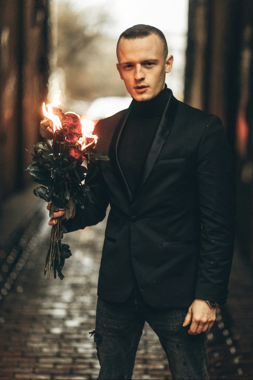 XAYWEAR™ Classy Black Satin Lapel Blazer for Men XR514 - (Limited Time Offer)