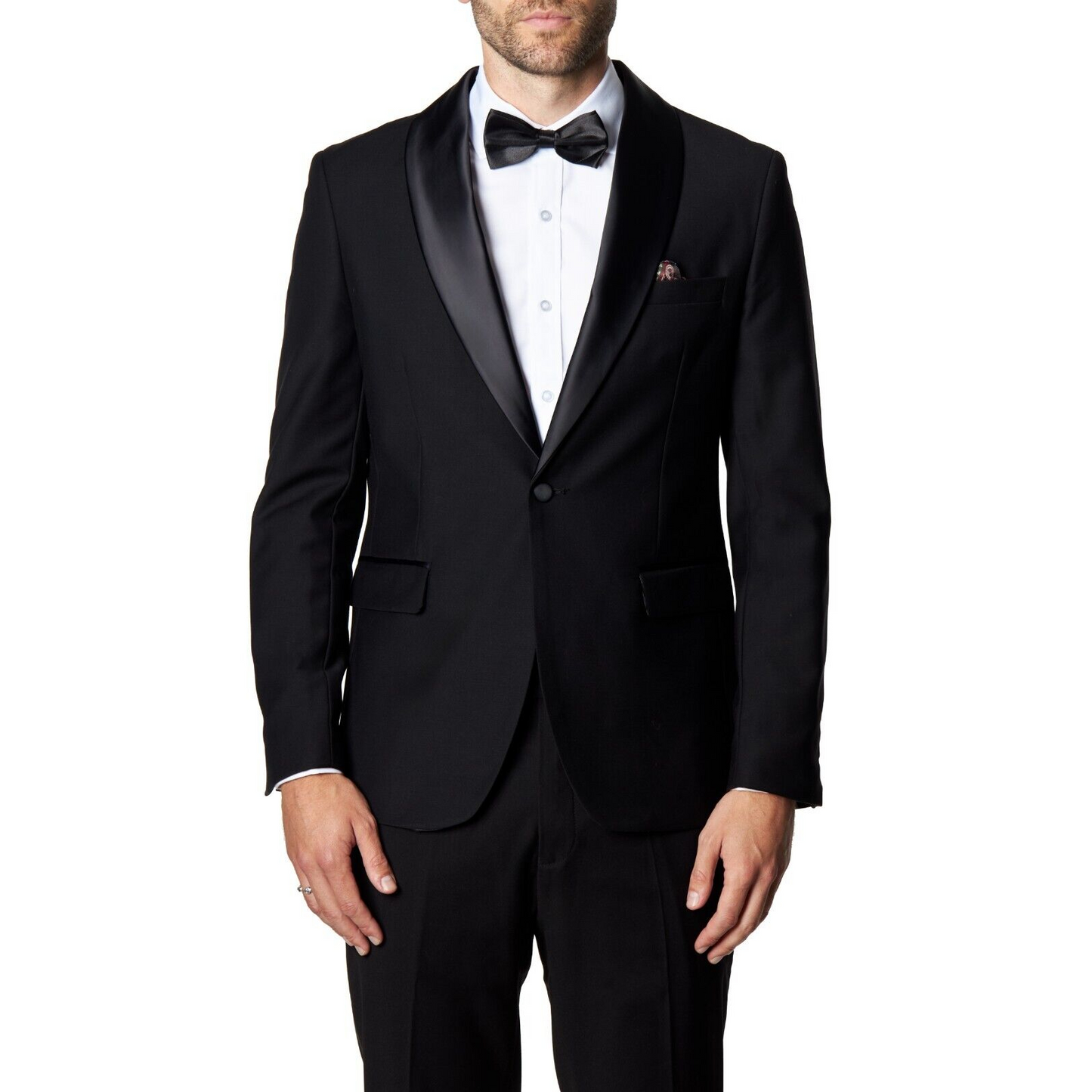 XAYWEAR Formal and Classic Black Tuxedo For Men