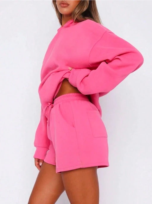 XAYWEAR Hot Pink Loungewear Set for Ultimate Comfort - XAYWEAR