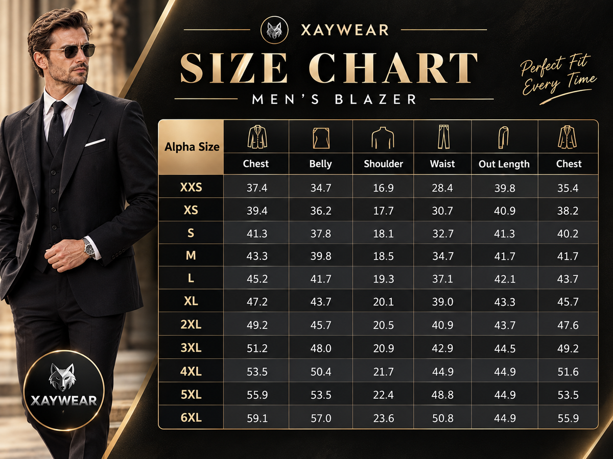 XAYWEAR Men's Grace Dark Grey Blazer