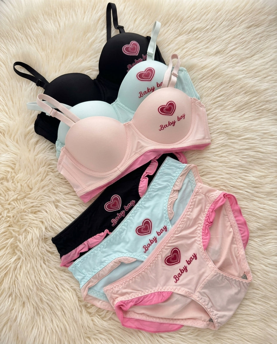 XAYWEAR Cute Baby Bay Ruffle Lingerie Set - PACK OF 3