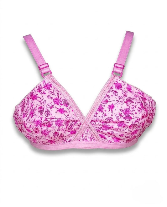 XAYWEAR Bliss Comfort Cross-Over Cotton Bra - PACK OF 3 (Random Prints)