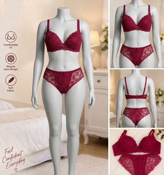 XAYWEAR Bridal Net Bra & Panty Set