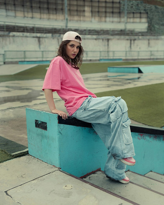 XAYWEAR PACK OF 3 Comfortable Streetwear Stretchable Lycra T-Shirt For Women - XAYWEAR