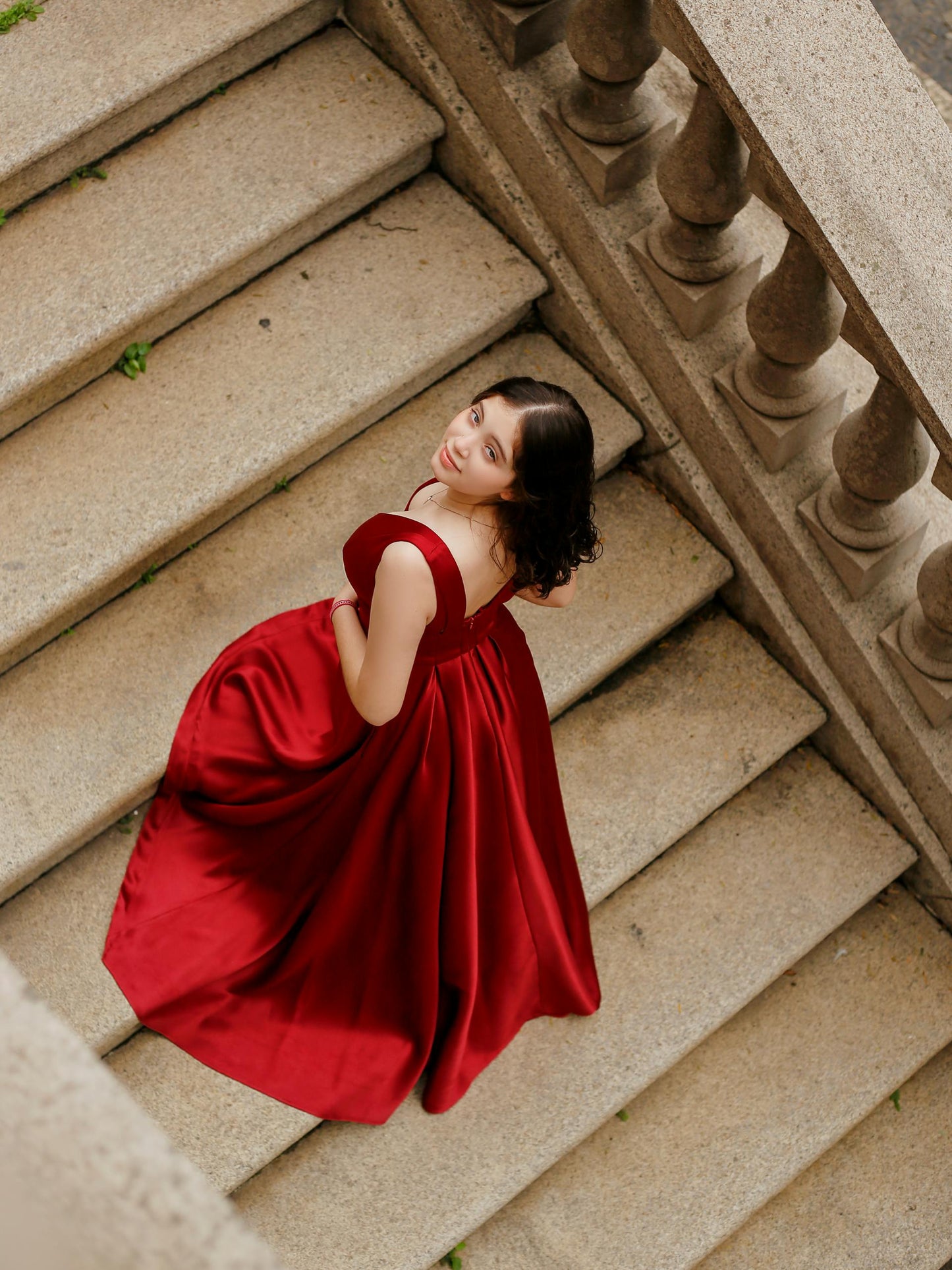 XAYWEAR Premium Satin Evening Wear Gown for Elegance