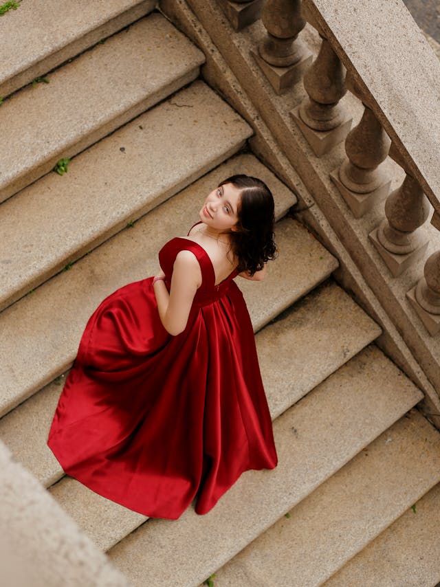 XAYWEAR Premium Satin Evening Wear Gown for Elegance