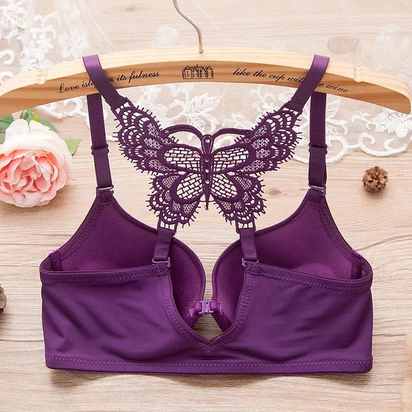 XAYWEAR Double Padded Butterfly Bra Panty Set