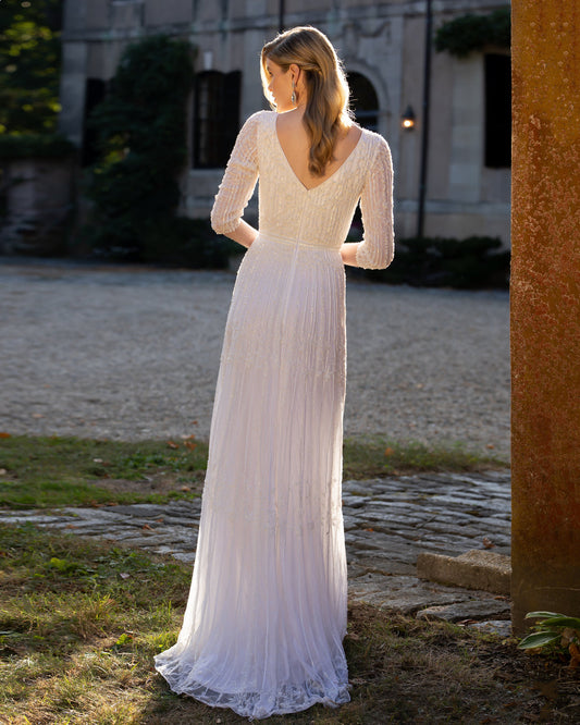 XAYWEAR Premium Luxury Embroidered Wedding Gown - XAYWEAR