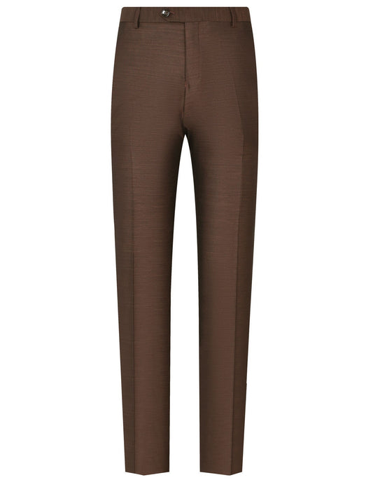 XAYWEAR men's chocolate suit tailored trousers with a sleek and modern fit