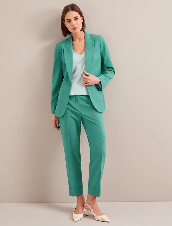 XAYWEAR green blazer and matching pants outfit for women formal wear with stylish and professional look