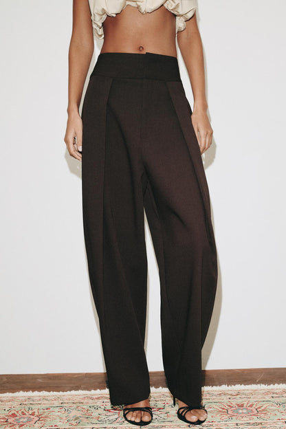 XAYWEAR BALLOON PLISSED TROUSERS