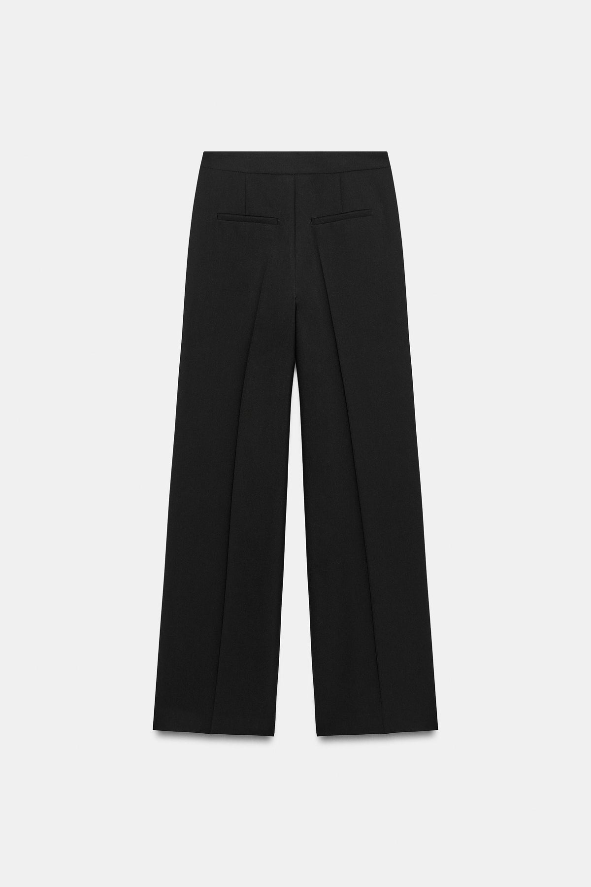 Satin Side Stripe Trousers - Black
