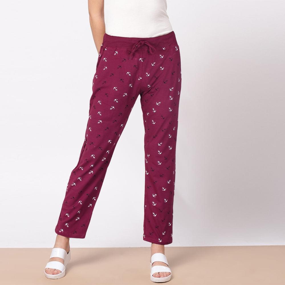 XAYWEAR Women's Anchor Printed Trouser
