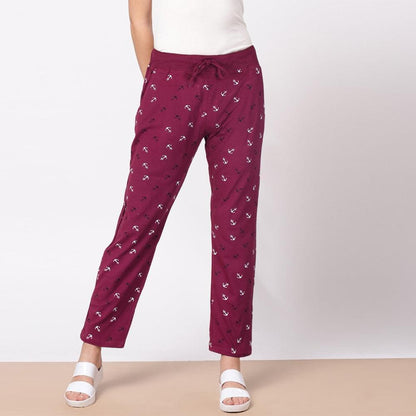 XAYWEAR Women's Anchor Printed Trouser