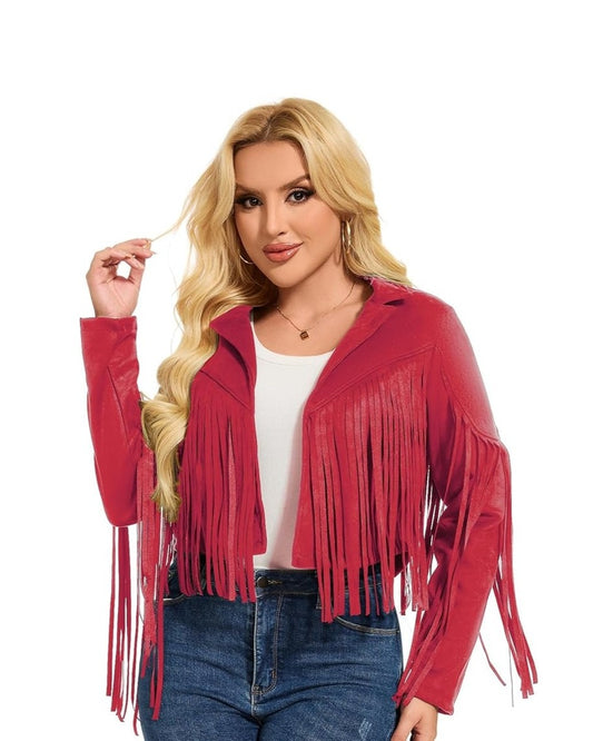 XAYWEAR Stylish Western-Inspired Fringe Jacket