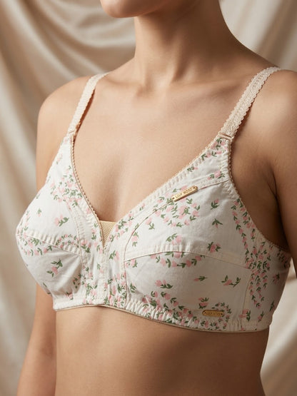 XAYWEAR Non-Padded Cotton Bra – Breathable Printed Design - Pack of 5