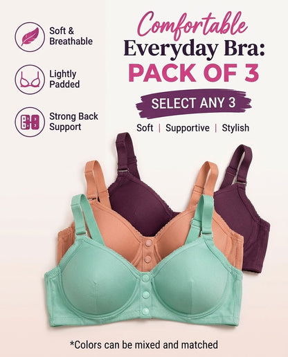 XAYWEAR BRA PACK OF 3