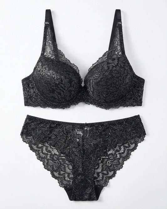XAYWEAR Padded Bra Set - Raven