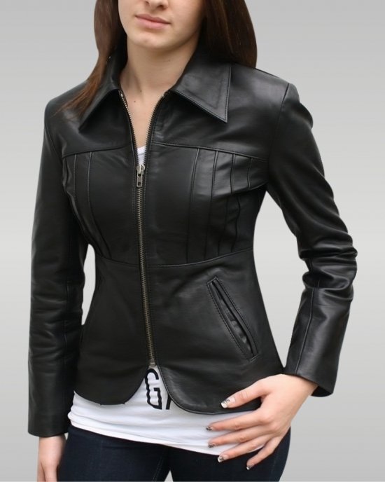 XAYWEAR Zip-Up Faux Leather Jacket Women - XAYWEAR