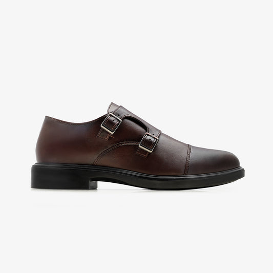 XAYWEAR Men's Double Monk Strap Shoes