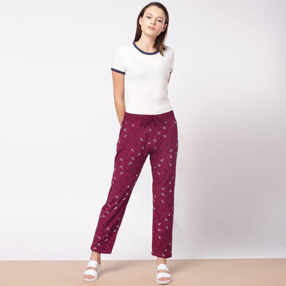 XAYWEAR Women's Anchor Printed Trouser