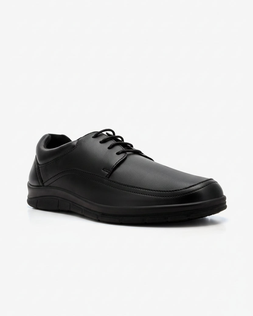 XAYWEAR Men's Lace-Up Black Formal Shoes