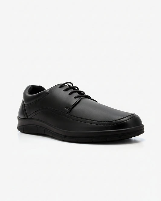 XAYWEAR Men's Lace-Up Black Formal Shoes