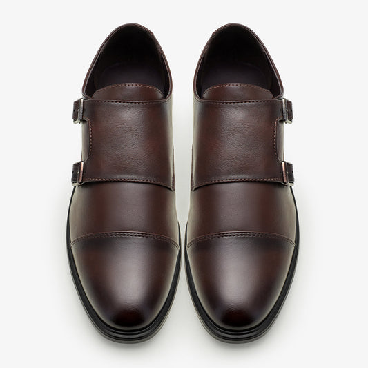 XAYWEAR Men's Double Monk Strap Shoes