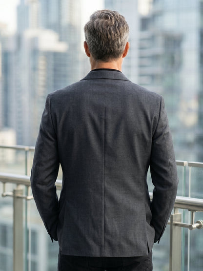 XAYWEAR Men's Grace Dark Grey Blazer
