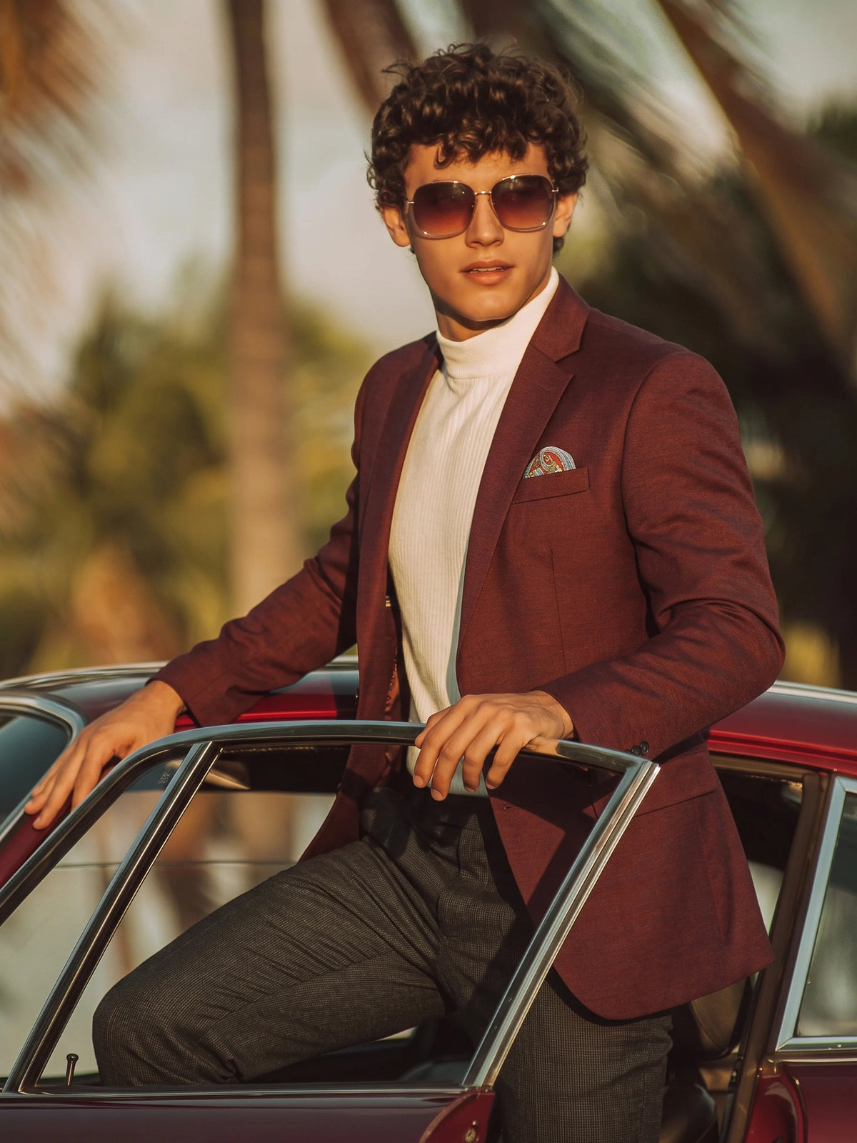XAYWEAR Dual-Glow Magenta Blazer