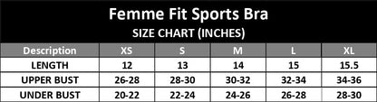 XAYWEAR Femme Fit Sports Bra - Lilac