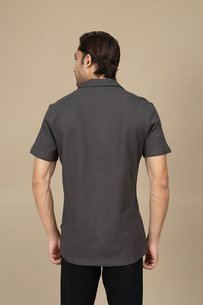 XAYWEAR Charcoal Grey Casual Shirt