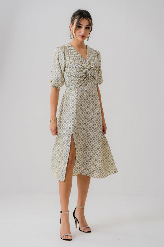 XAYWEAR Side Slit Flowy Dress