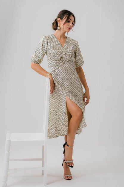 XAYWEAR Side Slit Flowy Dress