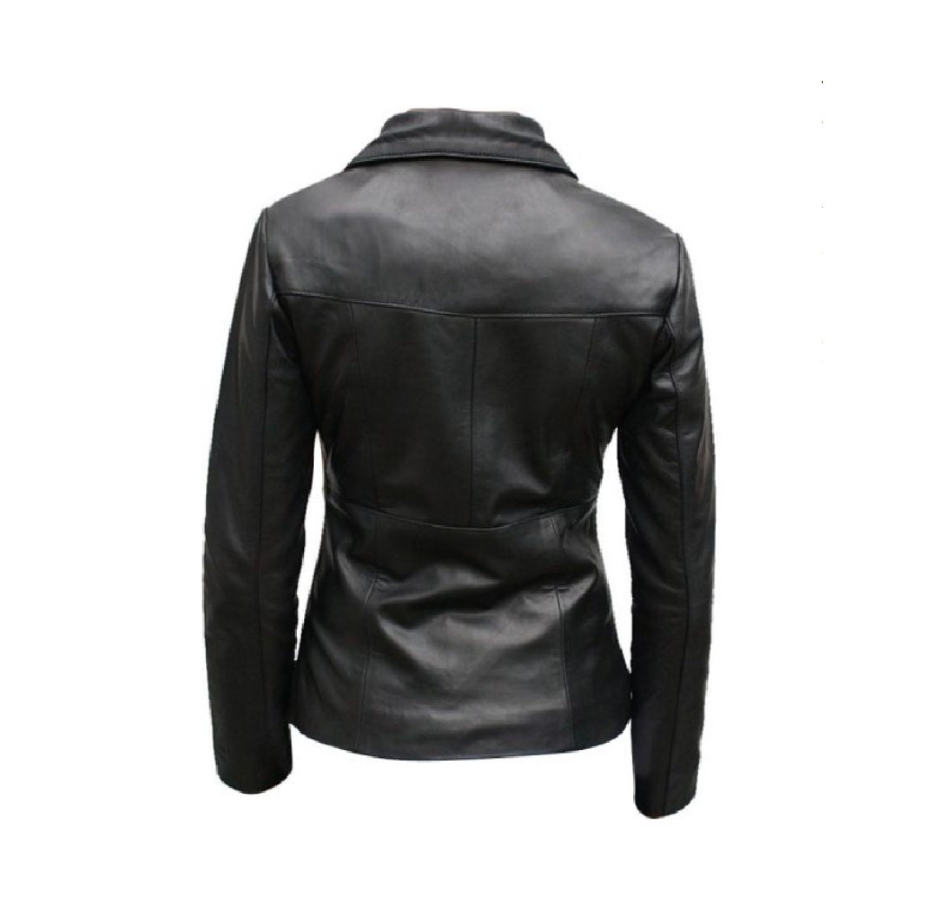 XAYWEAR Zip-Up Faux Leather Jacket Women - XAYWEAR