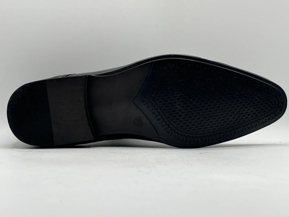 XAYWEAR Preloved - Beckett Textured Synthetic Leather Derby Shoes