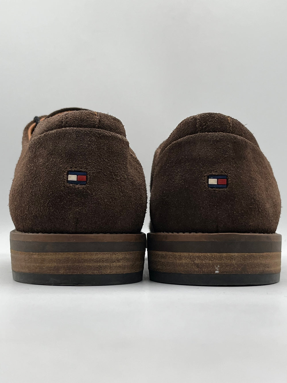 XAYWEAR Preloved - Tommy Hilfiger Brown Suede Lace-Up Shoes (Made in Portugal)