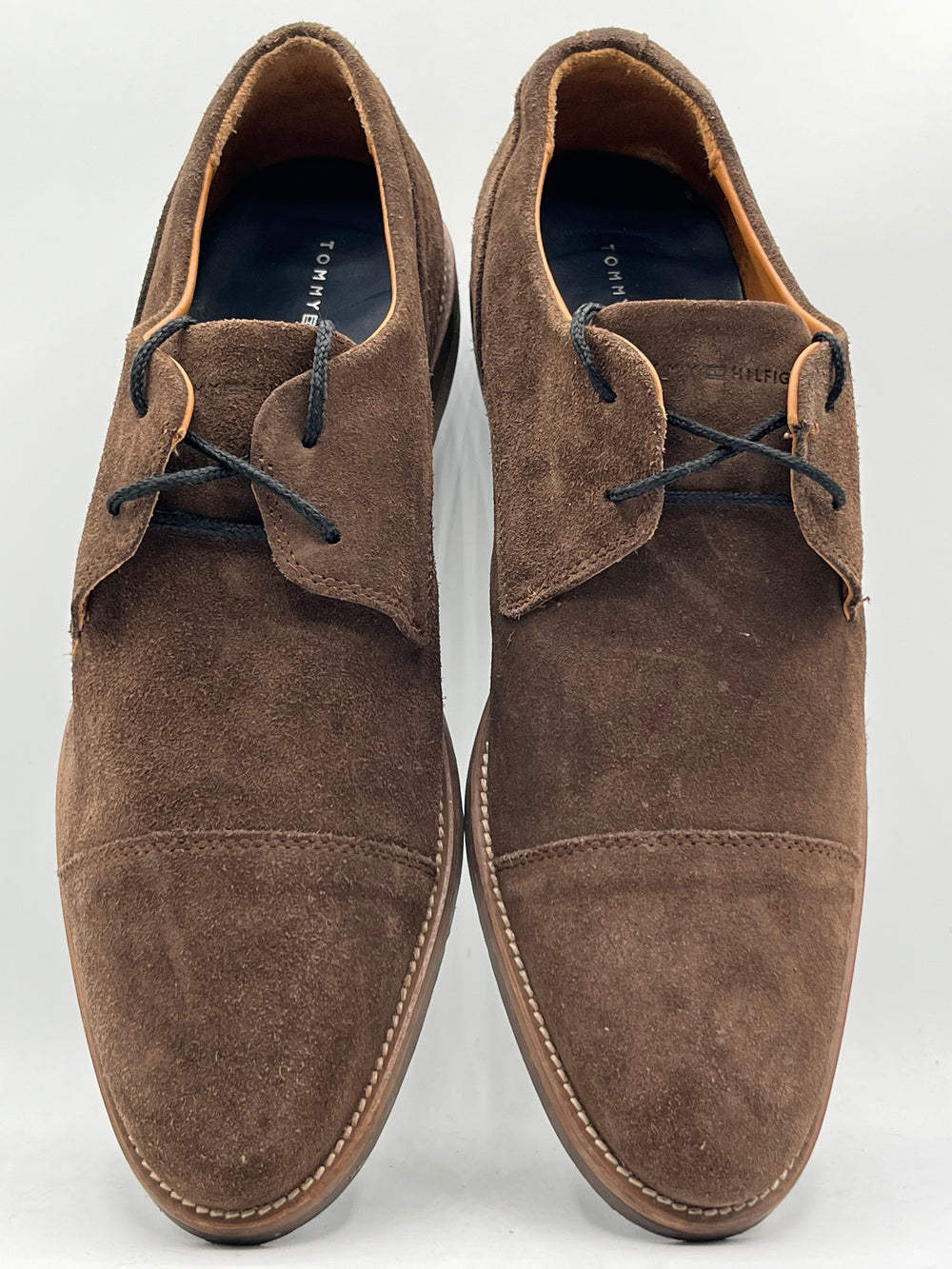 XAYWEAR Preloved - Tommy Hilfiger Brown Suede Lace-Up Shoes (Made in Portugal)