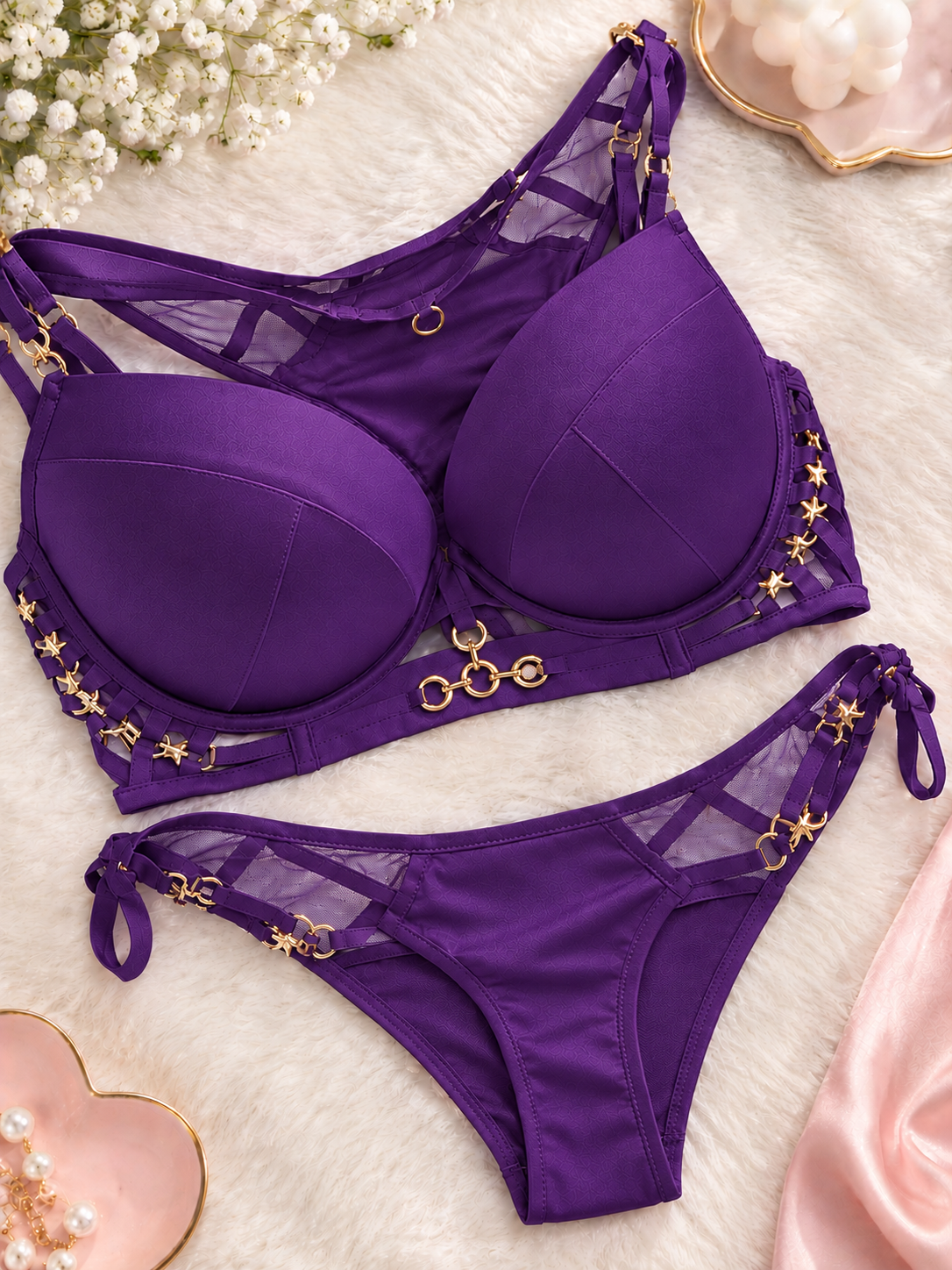 Royal Charm Women's Lingerie Set Pack of 3