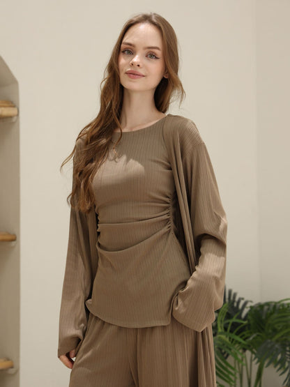Lynell Olive Texture Upper