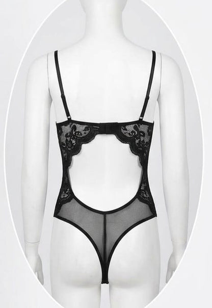 XAYWEAR Full Net Fancy Short Lingerie