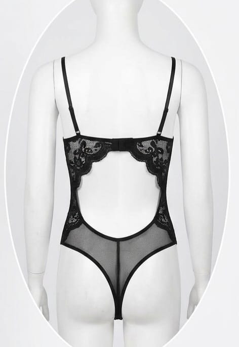 XAYWEAR Full Net Fancy Short Lingerie