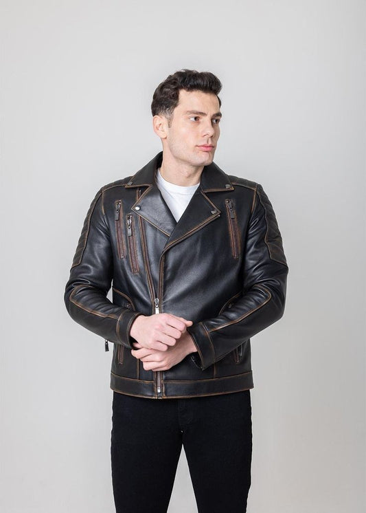 XAYWEAR Stylish Leather Jacket for Men - Trendy Design