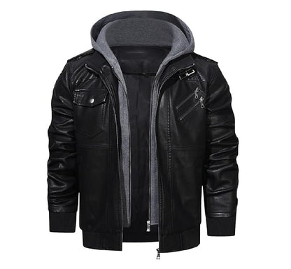 XAYWEAR Hooded Bomber Jacket for Men - Stylish Comfort