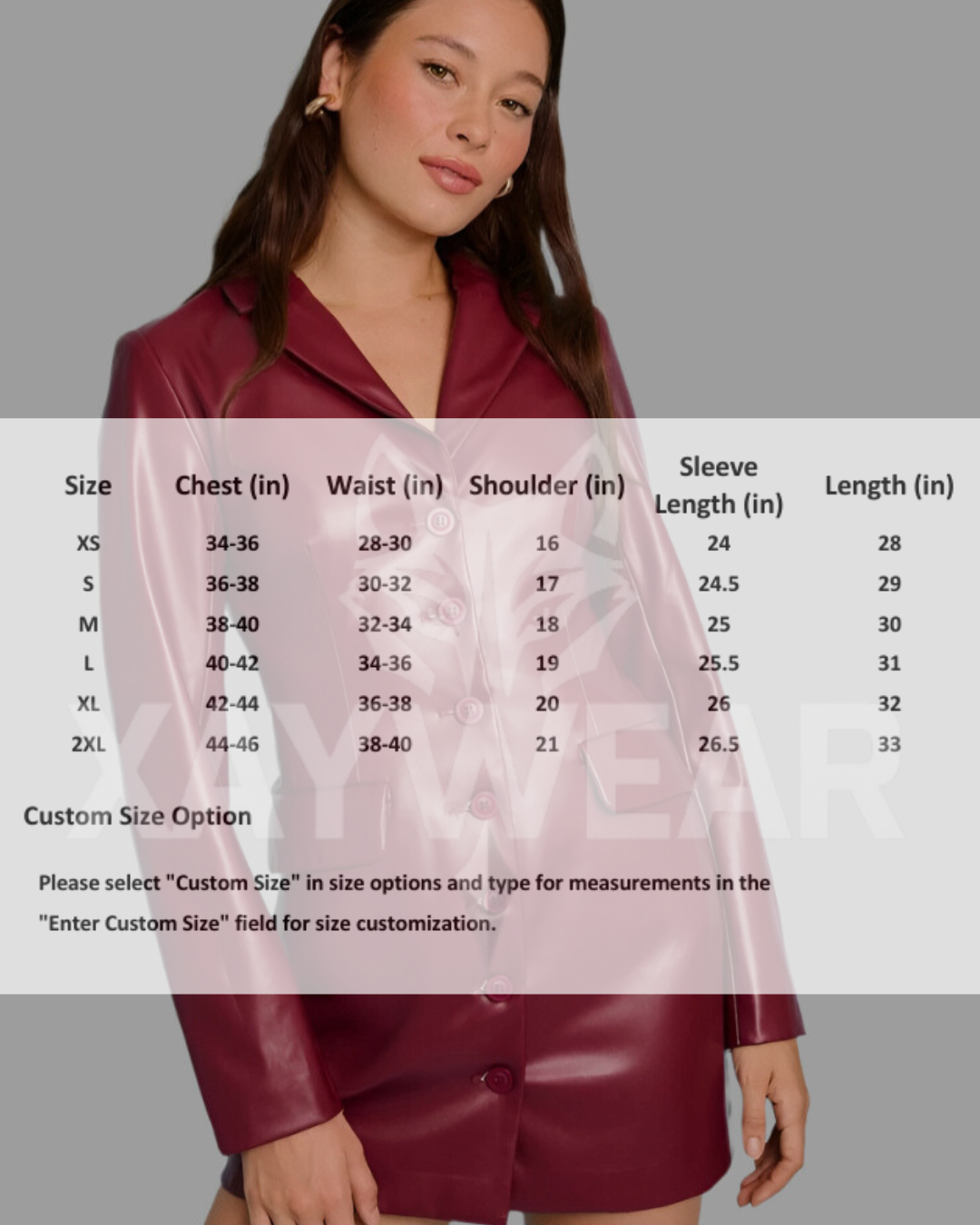 XAYWEAR Elegant Leather Dress for Women - Stylish & Chic