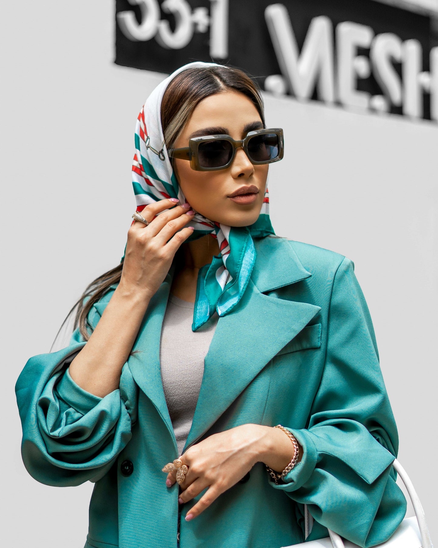 XAYWEAR™ Teal Elegance Double-Breasted Blazer  XR526 - (Limited Time Offer)